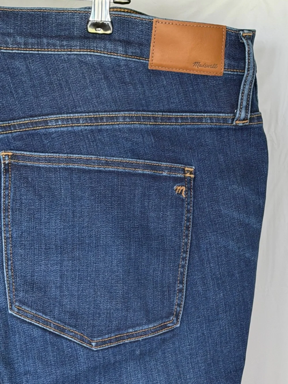 Madewell High Rise Skinny Jeans Size 35 Dark Wash NWT Tall - Picture 4 of 10